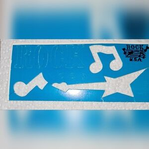 FREE with PURCHASE. ROCK MUSIC SYMBOL...